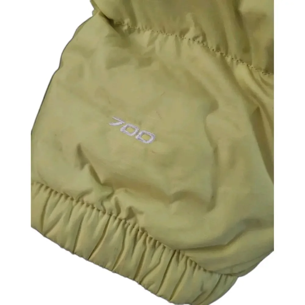 The North Face Nuptse 700 Goose Down Puffer Jacket Pale Yellow Retro 90s Sz XXL - Picture 10 of 13